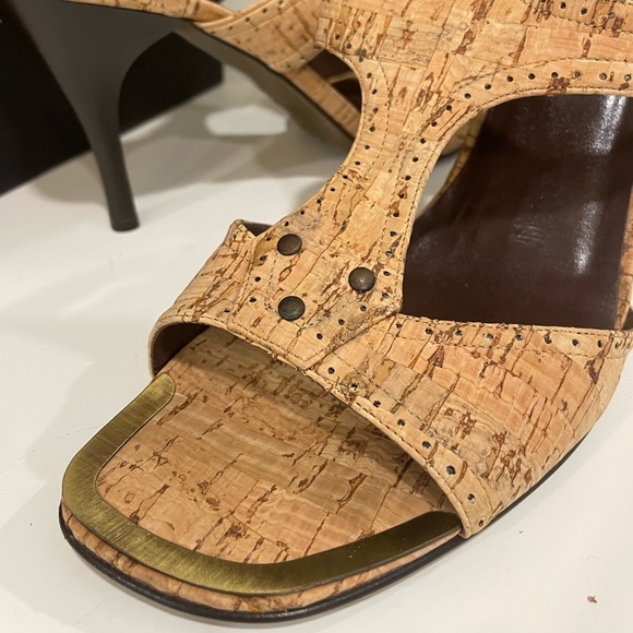 Brand New Donald J Pliner Natural Cork Shoes - Picture 2 of 5